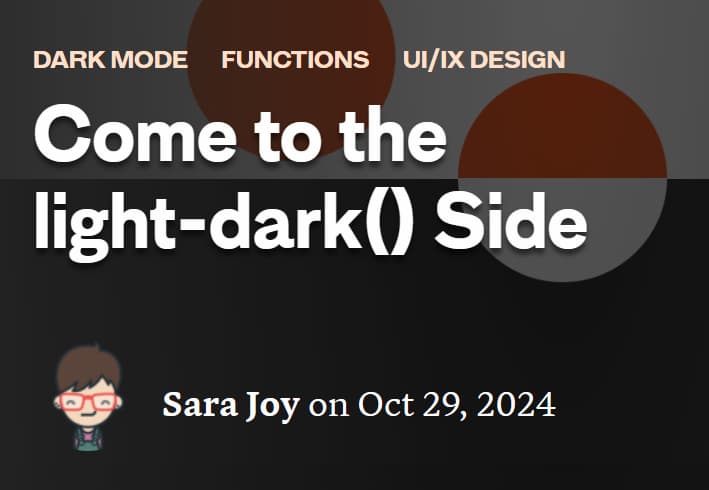 A screenshot of the article's header as seen on CSS-Tricks, with my name and cartoon avatar.